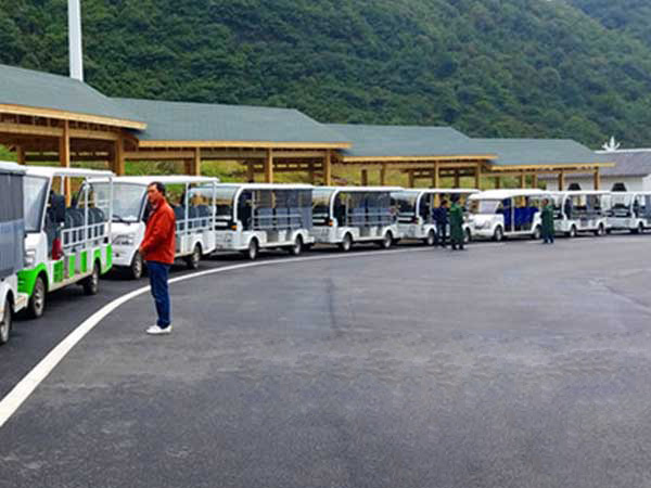 贵州天上花海景区采购力乘燃油观光车