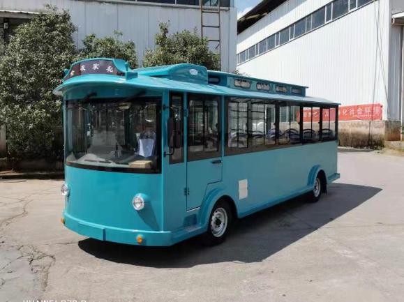 忠辉锦绣款23座封闭式燃油叮当车