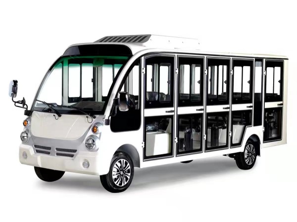 11座忠辉封闭式燃油观光车